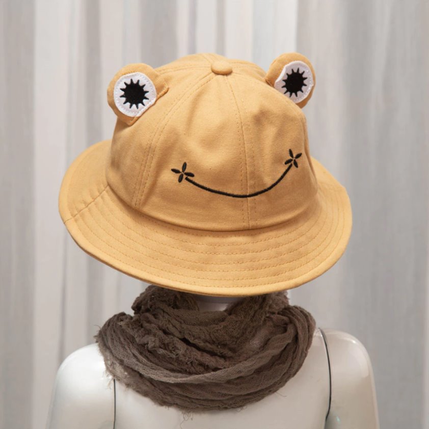 Fun Frog Bucket Hat - Kawaiies - Adorable - Cute - Plushies - Plush - Kawaii