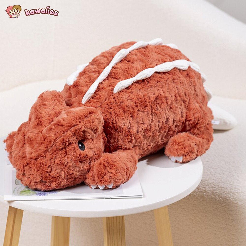 kawaiies-softtoys-plushies-kawaii-plush-Fuzzy Cute Pink Red Lizard Plushies Soft toy Red 70cm 