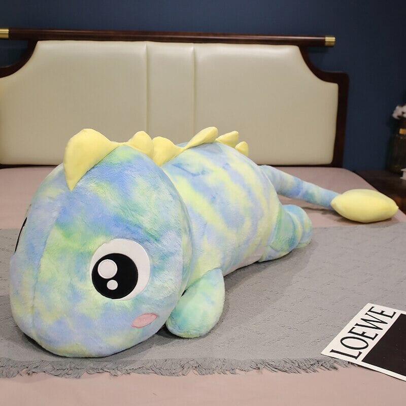 kawaiies-softtoys-plushies-kawaii-plush-Galaxy Rainbow Pasco the Lizard Plushie | NEW Soft toy Green 80cm 