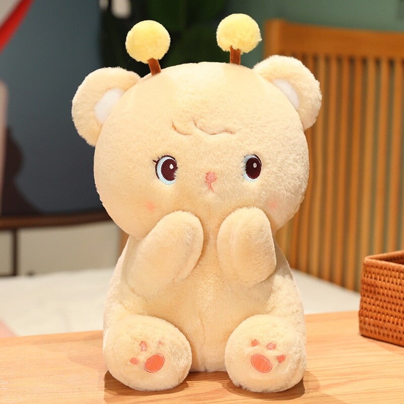 Gem the Bumble Bee Brown Bear Plushie | NEW - Kawaiies - Adorable - Cute - Plushies - Plush - Kawaii