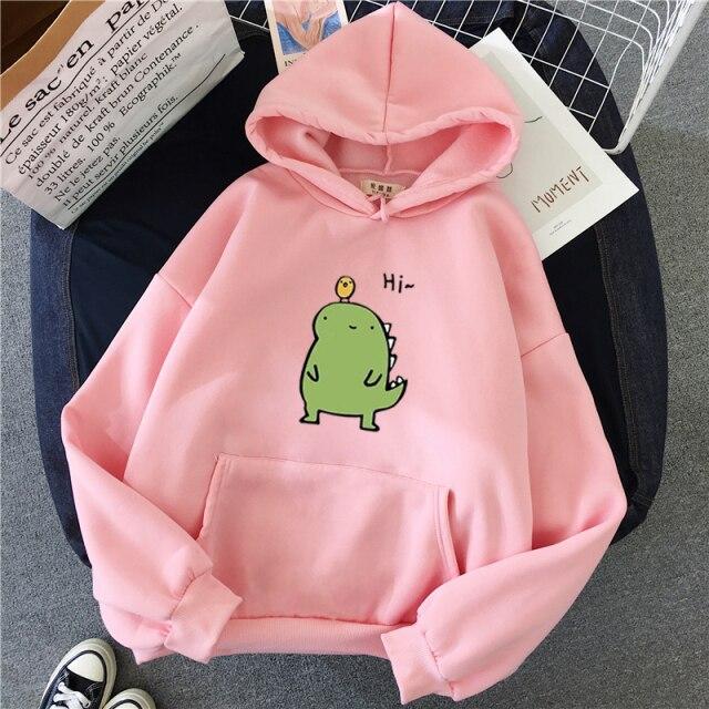 Harajuku Kawaii Cute Dipsy Dinosaur Hoodie - Kawaiies - Adorable - Cute - Plushies - Plush - Kawaii