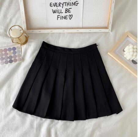 High Waist Cute Simple Pleated Short Light Skirt - Kawaiies - Adorable - Cute - Plushies - Plush - Kawaii