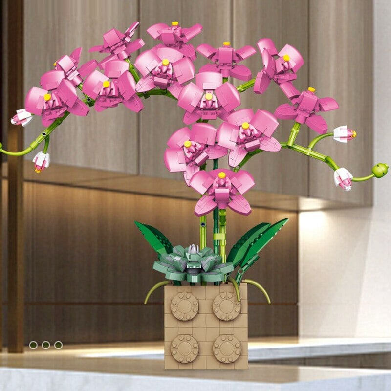 Huge Blossoming Orchid Flower Building Set Collection - Kawaiies - Adorable - Cute - Plushies - Plush - Kawaii