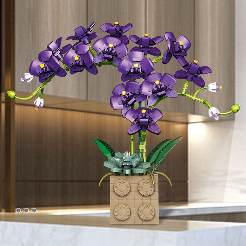 Huge Blossoming Orchid Flower Building Set Collection - Kawaiies - Adorable - Cute - Plushies - Plush - Kawaii