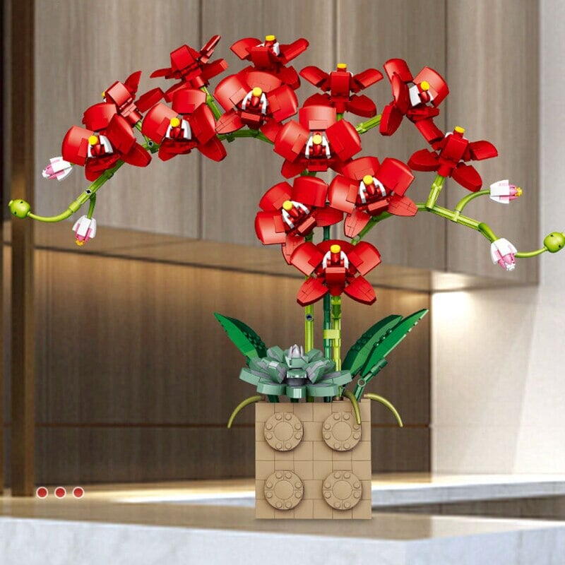 Huge Blossoming Orchid Flower Building Set Collection - Kawaiies - Adorable - Cute - Plushies - Plush - Kawaii