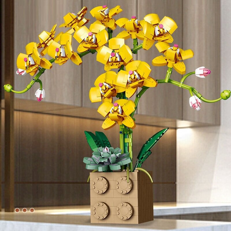 Huge Blossoming Orchid Flower Building Set Collection - Kawaiies - Adorable - Cute - Plushies - Plush - Kawaii