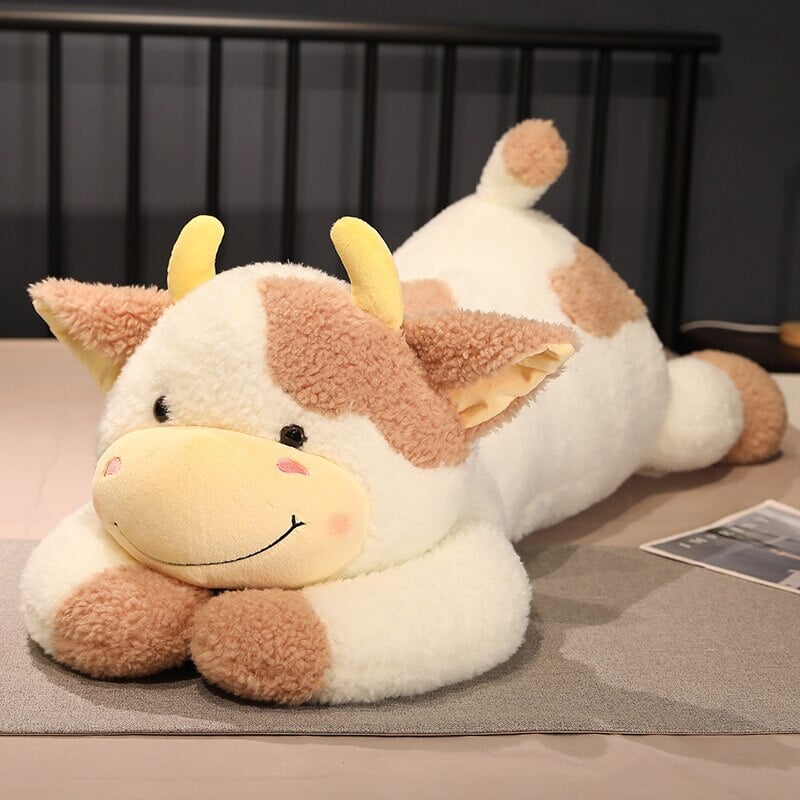 Huge Fluffy Lovely Milk Cow Plushies - Kawaiies - Adorable - Cute - Plushies - Plush - Kawaii