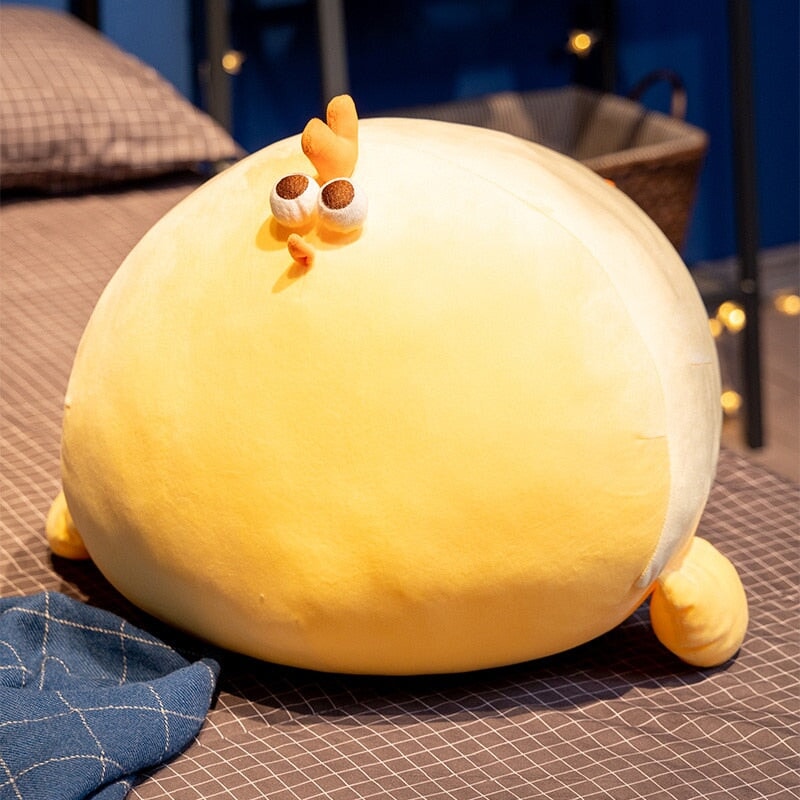 Jaba the Chonky Yellow Chicken Plushie - Kawaiies - Adorable - Cute - Plushies - Plush - Kawaii