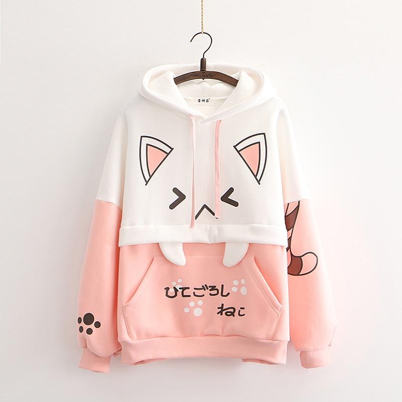 Japanese Anime Cat Hoodie - Kawaiies - Adorable - Cute - Plushies - Plush - Kawaii