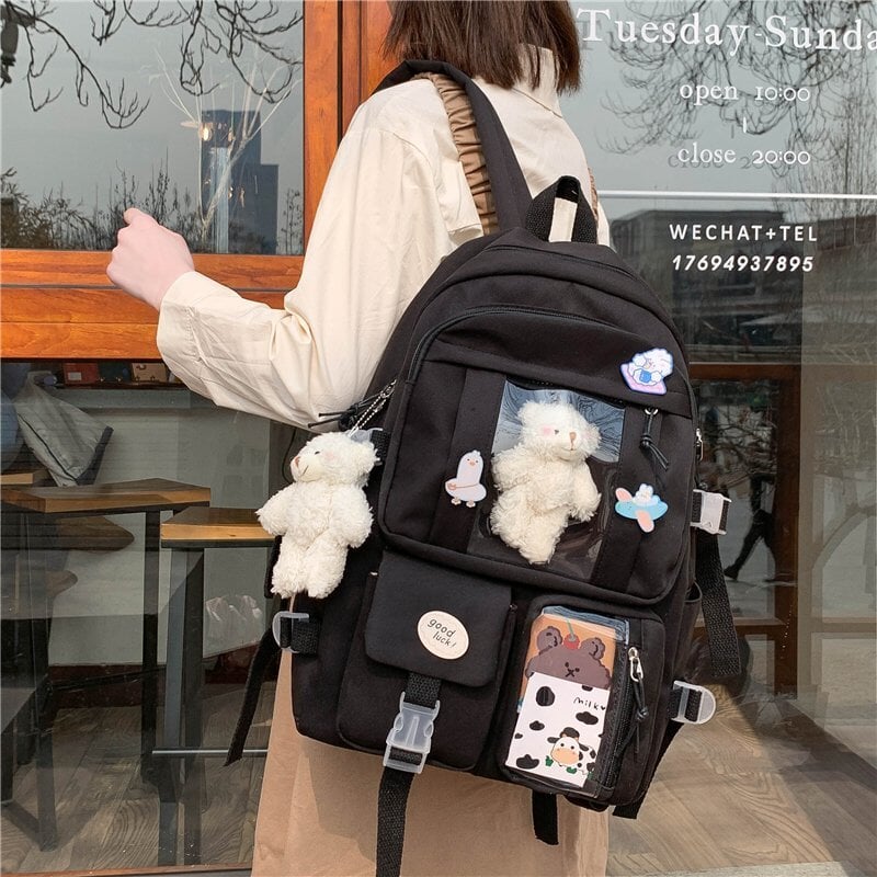 Japanese High School Backpack Bag - Kawaiies - Adorable - Cute - Plushies - Plush - Kawaii