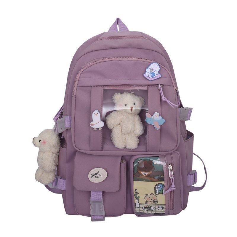 Japanese High School Backpack Bag - Kawaiies - Adorable - Cute - Plushies - Plush - Kawaii