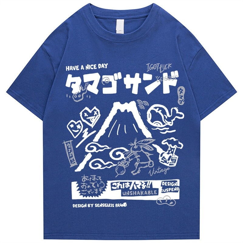 Japanese Mount Fuji Unisex Tee - Kawaiies - Adorable - Cute - Plushies - Plush - Kawaii