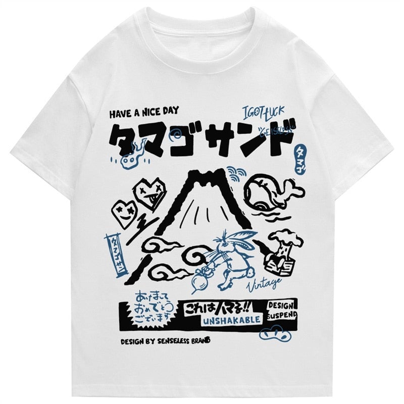 Japanese Mount Fuji Unisex Tee - Kawaiies - Adorable - Cute - Plushies - Plush - Kawaii