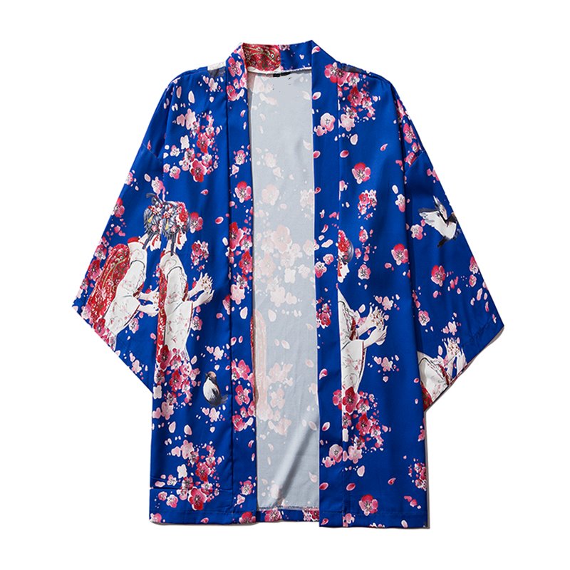 Japanese Sakura Cherry Blossom Print Kimono - Kawaiies - Adorable - Cute - Plushies - Plush - Kawaii