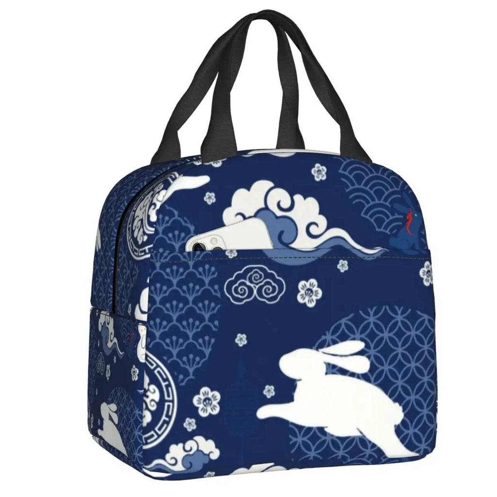 kawaiies-softtoys-plushies-kawaii-plush-Japanese Style Cloud Lunch Bag Collection Bag Dark Blue B 