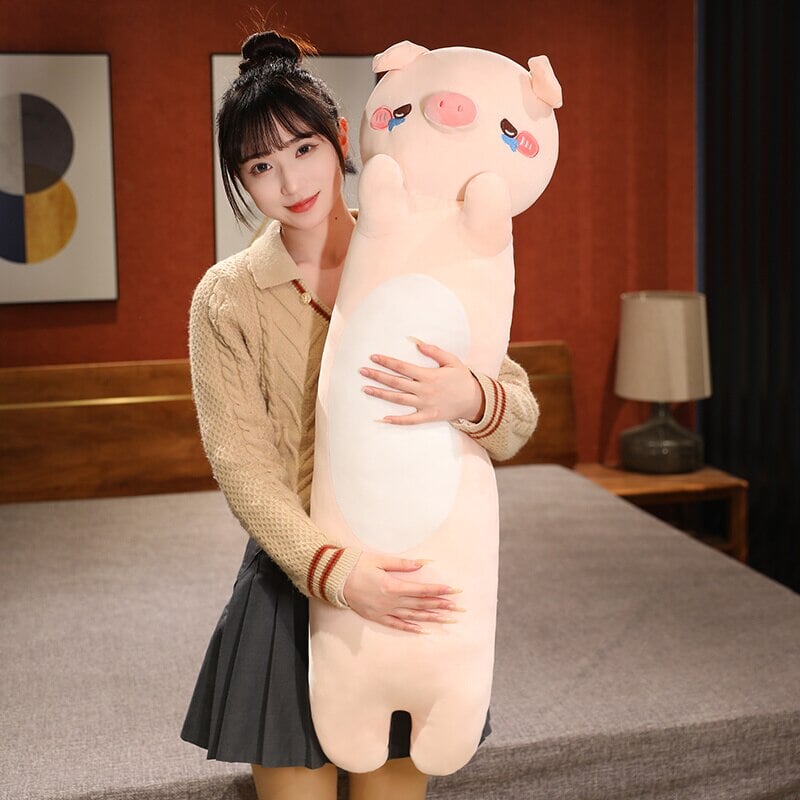 Kawaii 100cm Long Snuggly Dog Cat Pig Plushie Collection | NEW - Kawaiies - Adorable - Cute - Plushies - Plush - Kawaii