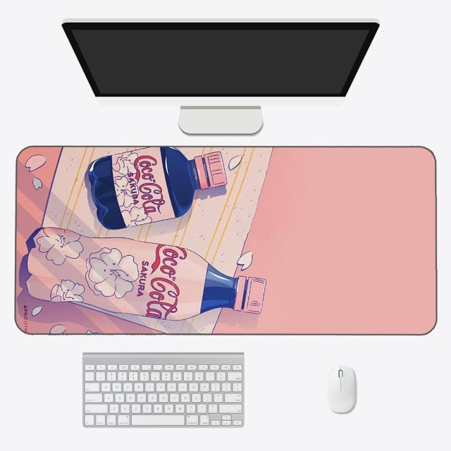 Kawaii Anime Aesthetics Large Mouse Pad - Kawaiies - Adorable - Cute - Plushies - Plush - Kawaii