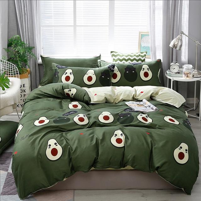 Kawaii Avocado Buddies Bedding Set - Kawaiies - Adorable - Cute - Plushies - Plush - Kawaii