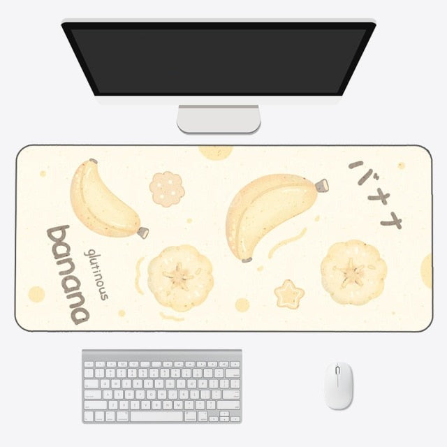 Kawaii Cartoon Exotic Fruits Large Mouse Pad - Kawaiies - Adorable - Cute - Plushies - Plush - Kawaii