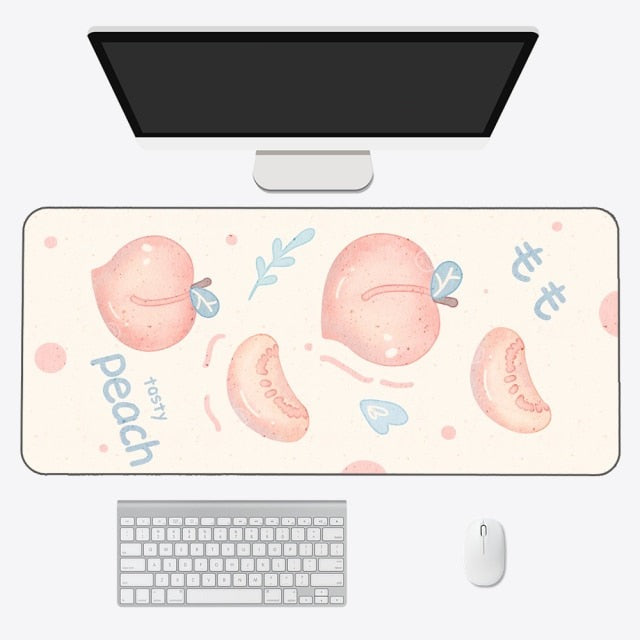 Kawaii Cartoon Exotic Fruits Large Mouse Pad - Kawaiies - Adorable - Cute - Plushies - Plush - Kawaii