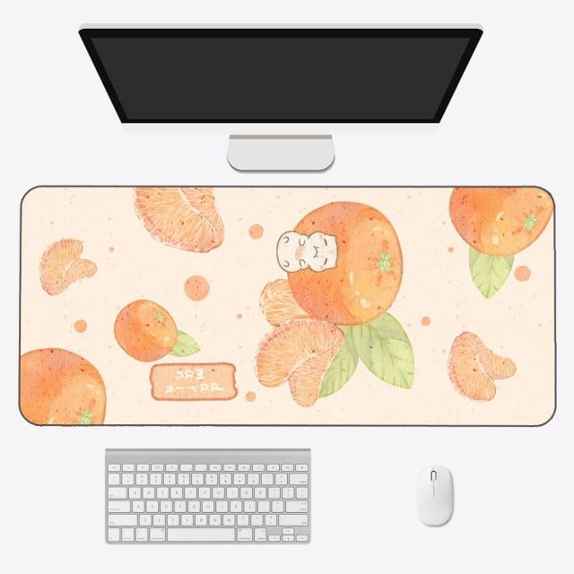 Kawaii Cartoon Exotic Fruits Large Mouse Pad - Kawaiies - Adorable - Cute - Plushies - Plush - Kawaii