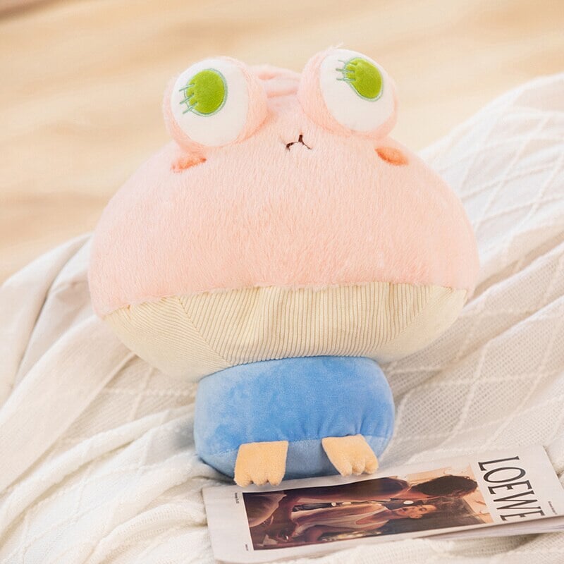 Kawaii Fluffy Mushroom Frog Family Plushies - Kawaiies - Adorable - Cute - Plushies - Plush - Kawaii