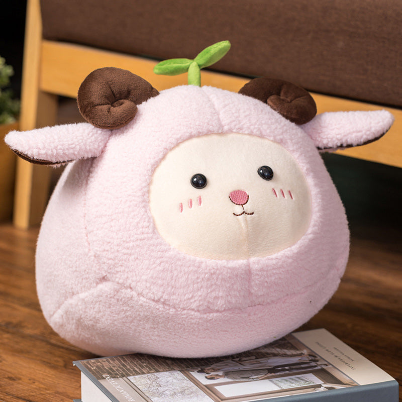 Kawaii Fluffy Sheep Goat Ram Plushie - Kawaiies - Adorable - Cute - Plushies - Plush - Kawaii