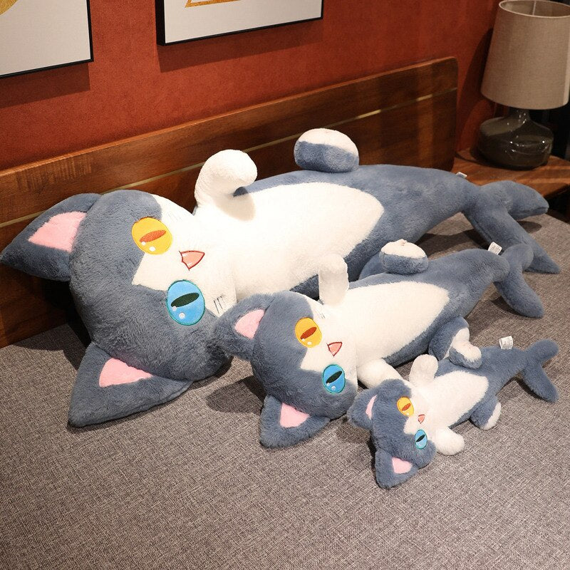 Kawaii Half Dolphin Half Cat Plushie - Kawaiies - Adorable - Cute - Plushies - Plush - Kawaii