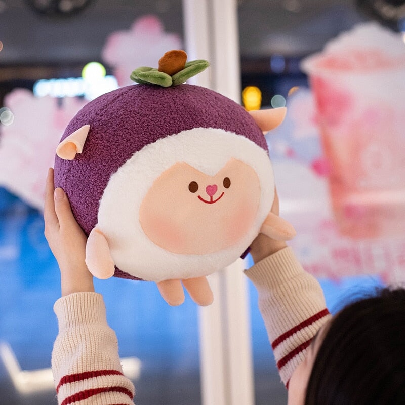 Kawaii Mangosteen Sheep Plushie | NEW - Kawaiies - Adorable - Cute - Plushies - Plush - Kawaii