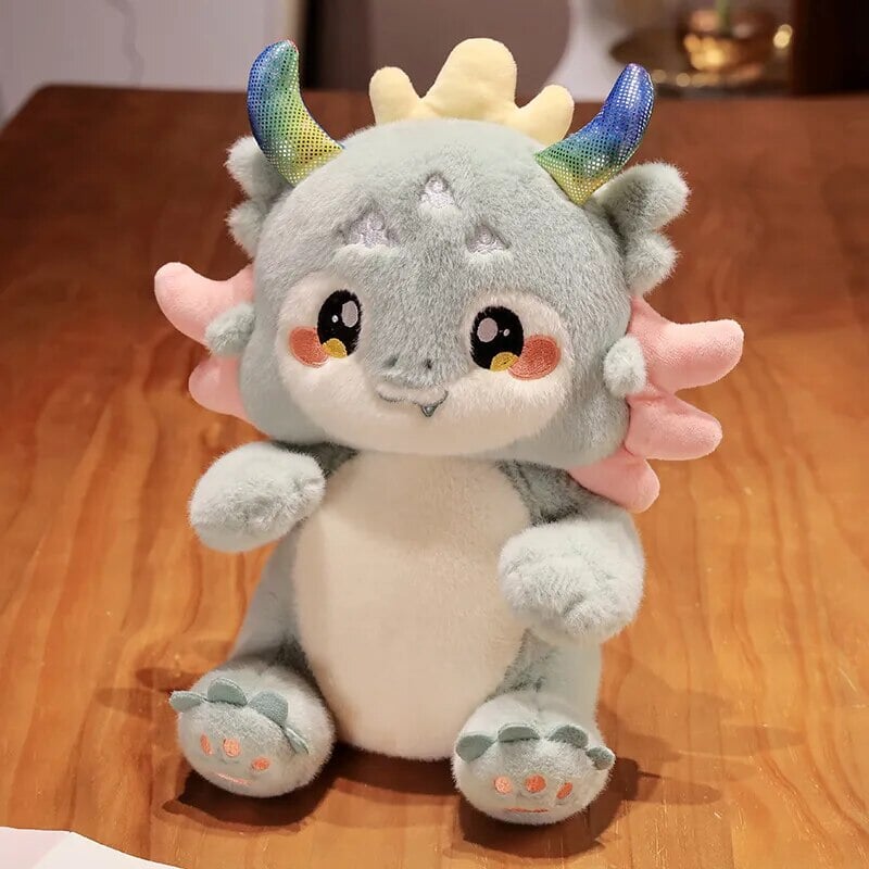 kawaiies-softtoys-plushies-kawaii-plush-Kawaii Mystical Dragon Plush Soft toy Blue 8in / 20cm 