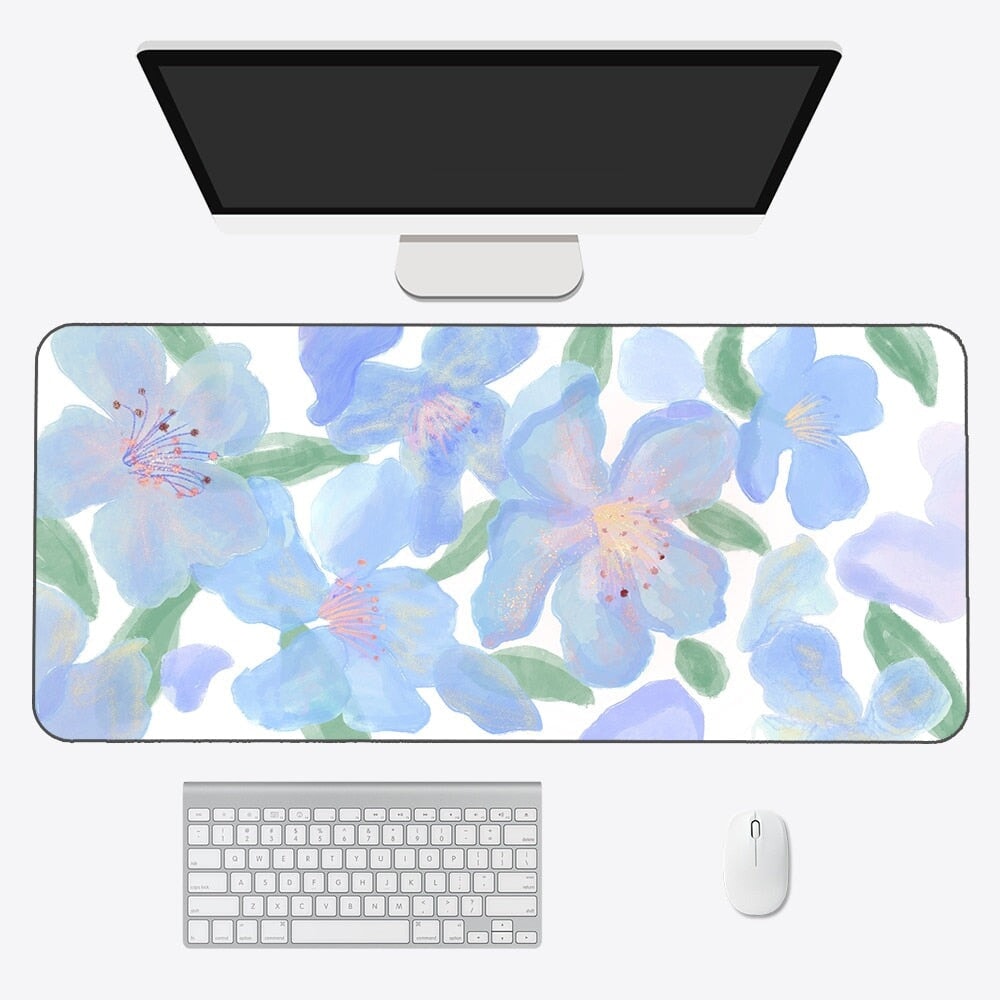 Kawaii Pastel Flowers Long Mouse Pad Collection - Kawaiies - Adorable - Cute - Plushies - Plush - Kawaii