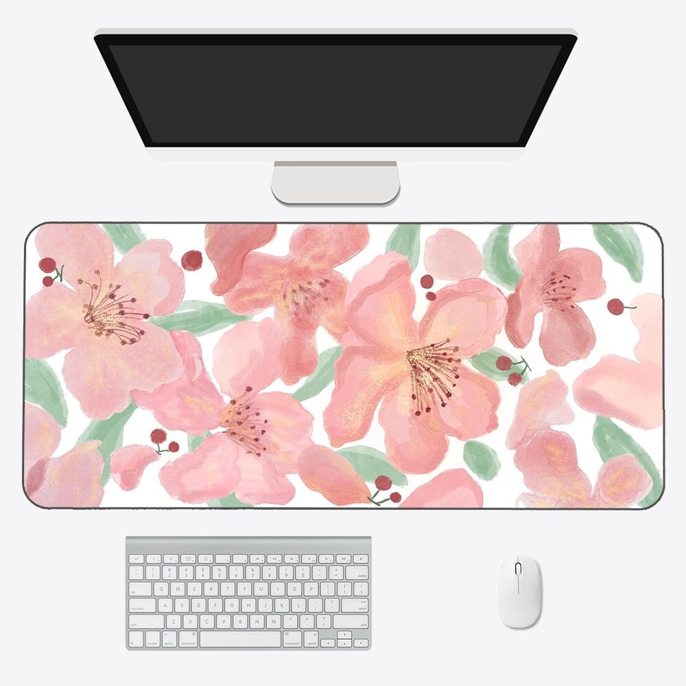 Kawaii Pastel Flowers Long Mouse Pad Collection - Kawaiies - Adorable - Cute - Plushies - Plush - Kawaii