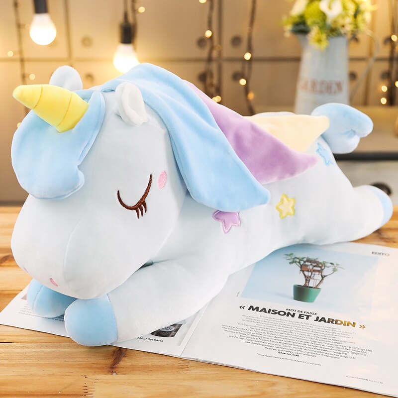 Kawaii Pastel Pink White Blue Unicorn Plushies - Kawaiies - Adorable - Cute - Plushies - Plush - Kawaii