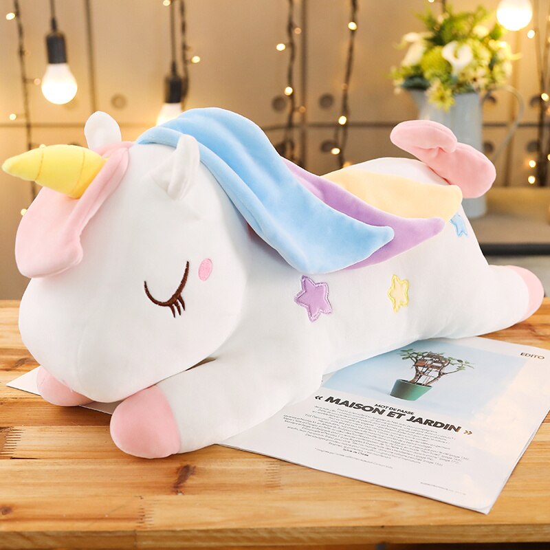 Kawaii Pastel Pink White Blue Unicorn Plushies - Kawaiies - Adorable - Cute - Plushies - Plush - Kawaii