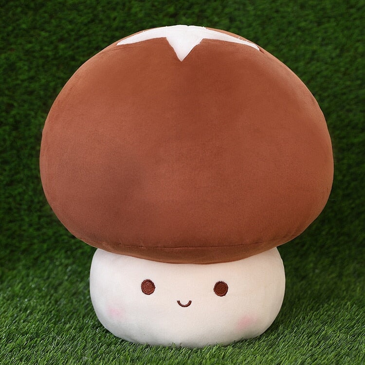 Kawaii Red Brown White Mushroom Plushie Family - Kawaiies - Adorable - Cute - Plushies - Plush - Kawaii