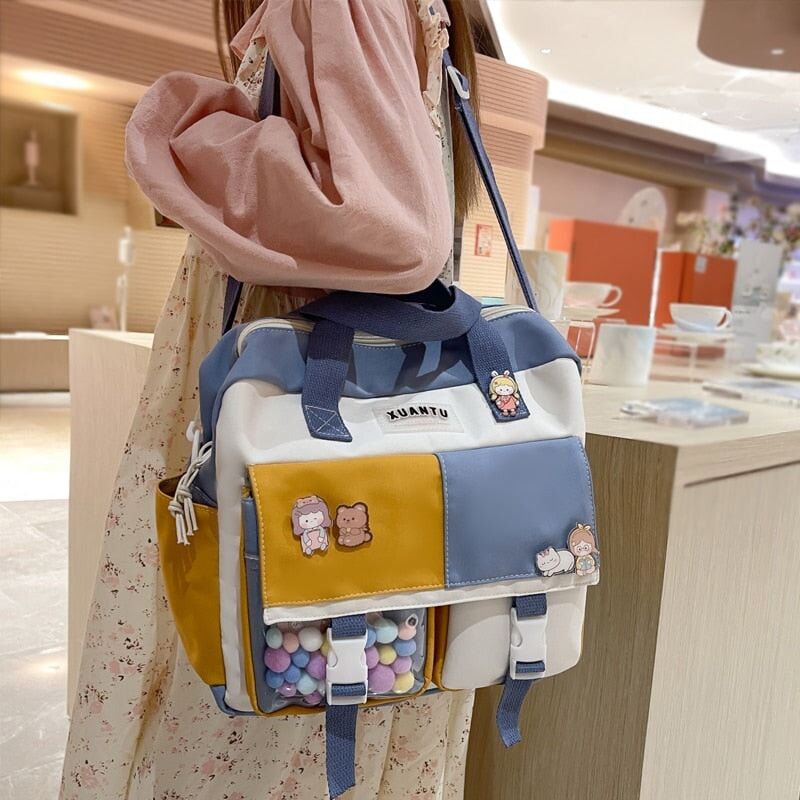 Kawaii School Backpack & Shoulder Bag - Kawaiies - Adorable - Cute - Plushies - Plush - Kawaii