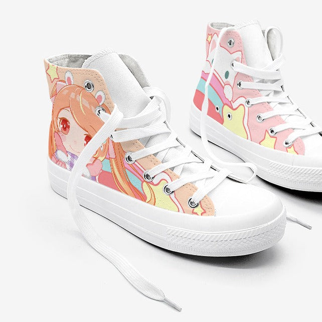 Kawaii School Girl Besties Shooting Star Women's Sneakers Trainers - Kawaiies - Adorable - Cute - Plushies - Plush - Kawaii