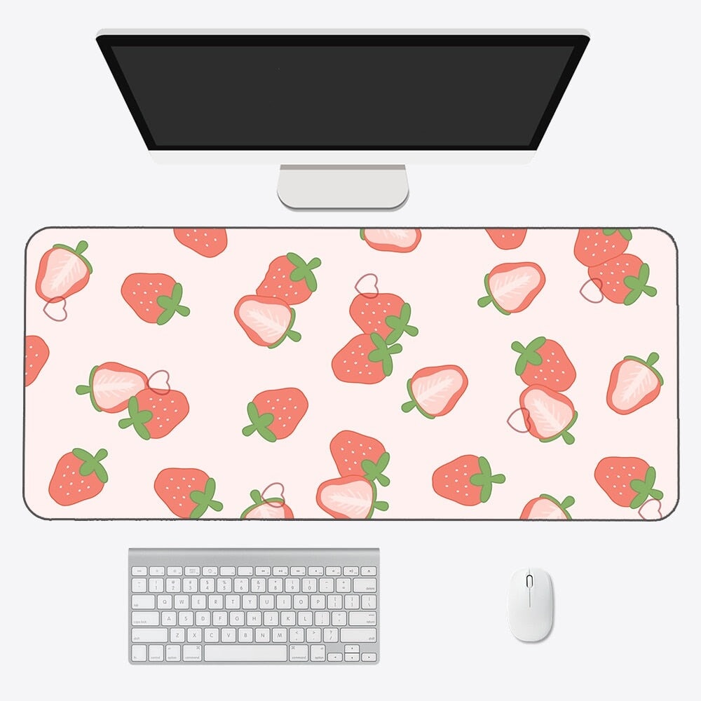 Kawaii Strawberry Long Mouse Pad Collection - Kawaiies - Adorable - Cute - Plushies - Plush - Kawaii