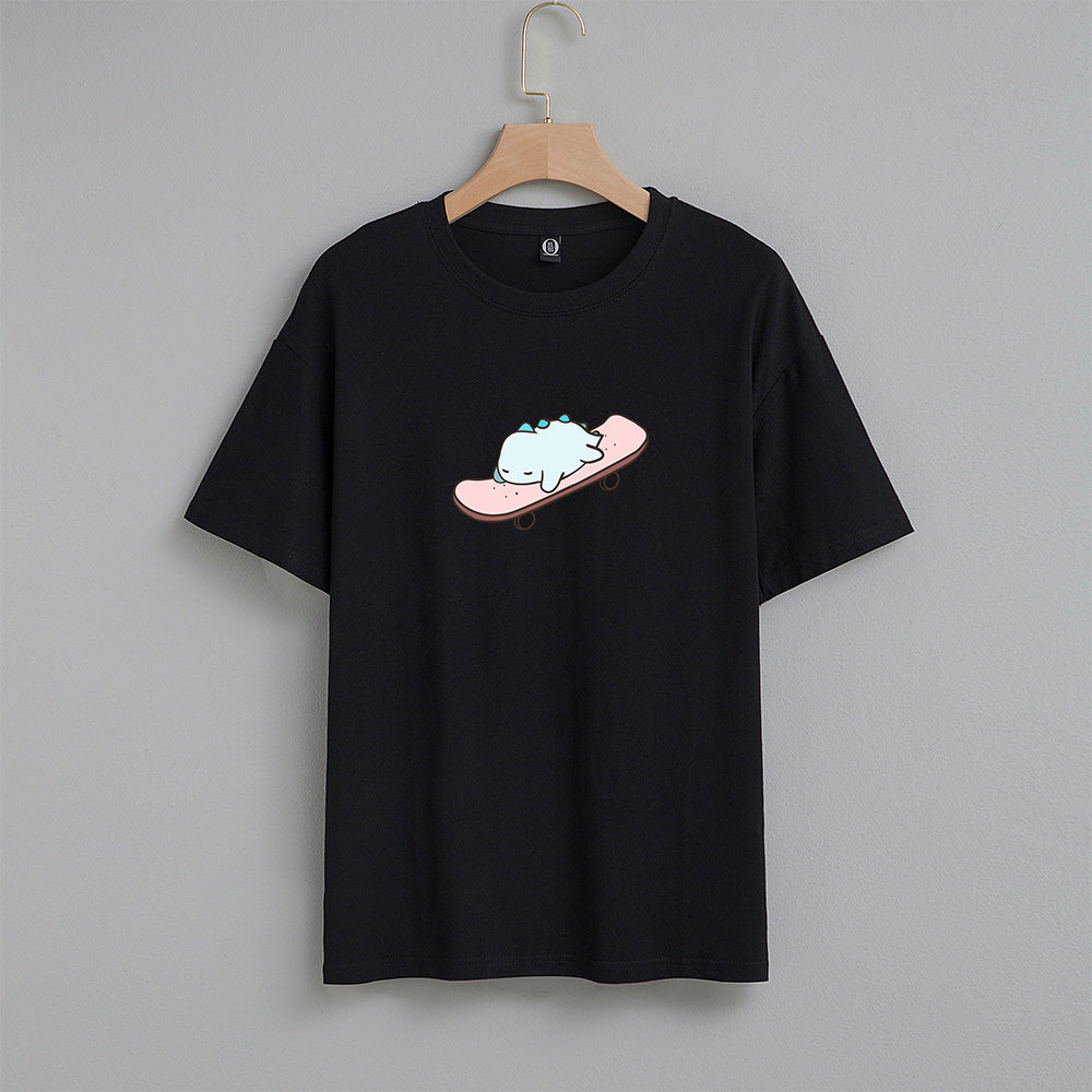 Kawaii Tato Sleep Skateboarding Unisex Tee - Kawaiies - Adorable - Cute - Plushies - Plush - Kawaii