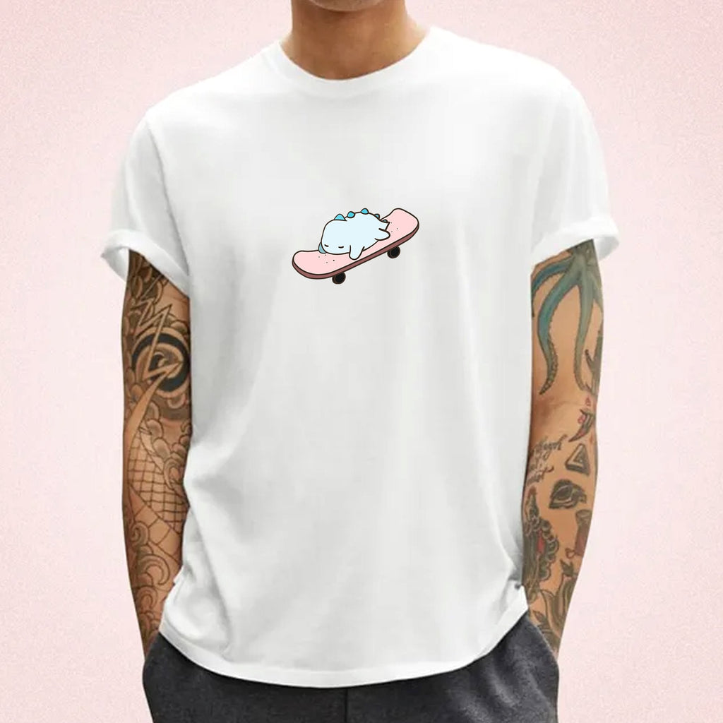 Kawaii Tato Sleep Skateboarding Unisex Tee - Kawaiies - Adorable - Cute - Plushies - Plush - Kawaii