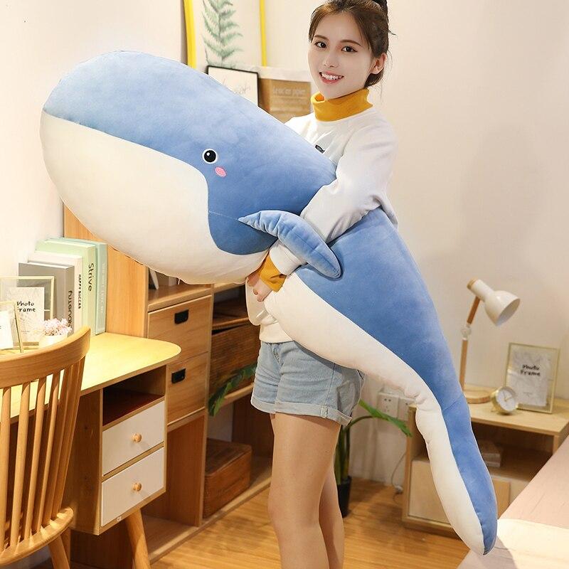 Blue Giant Kawaii Whale Plushie - Kawaiies - Adorable - Cute - Plushies - Plush - Kawaii