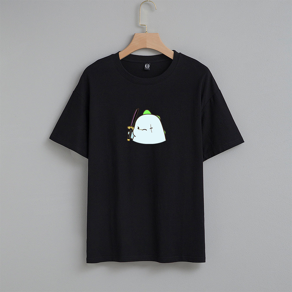 Kawaiies Tato Dino x One Piece Zoro Unisex Tee - Kawaiies - Adorable - Cute - Plushies - Plush - Kawaii