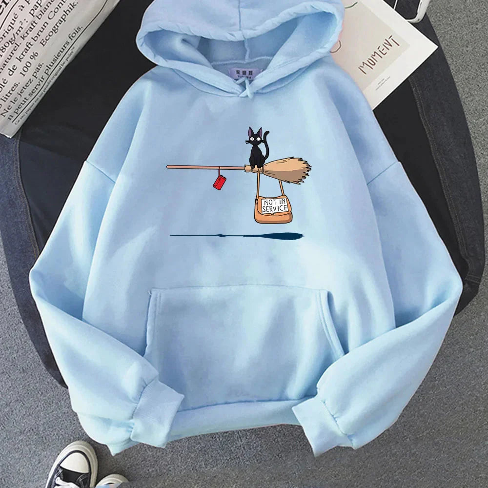 kawaiies-softtoys-plushies-kawaii-plush-Kiki's Delivery Service Black Cat Unisex Hoodie Apparel Sky Blue XS 