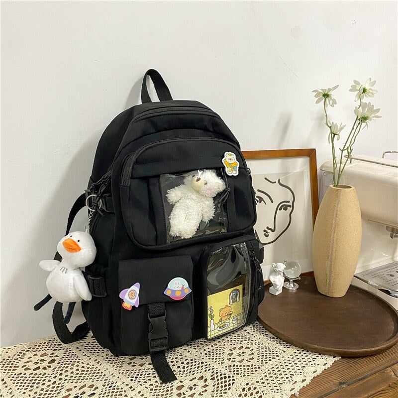 Large Functional Waterproof Kawaii Backpack - Kawaiies - Adorable - Cute - Plushies - Plush - Kawaii