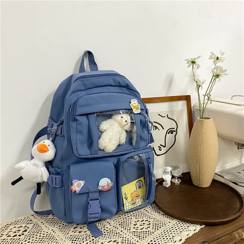 Large Functional Waterproof Kawaii Backpack - Kawaiies - Adorable - Cute - Plushies - Plush - Kawaii