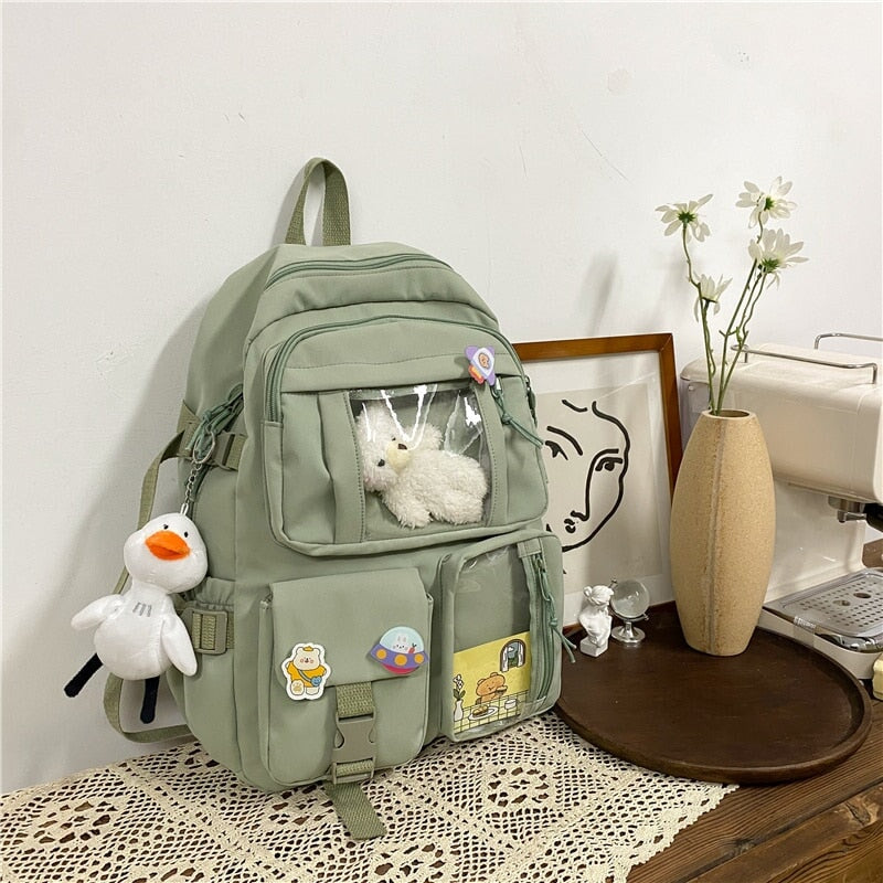 Large Functional Waterproof Kawaii Backpack - Kawaiies - Adorable - Cute - Plushies - Plush - Kawaii