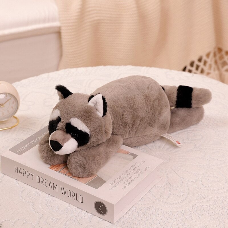 Laying Sloth and Fox Raccoon Crocodile Plushie Friends - Kawaiies - Adorable - Cute - Plushies - Plush - Kawaii