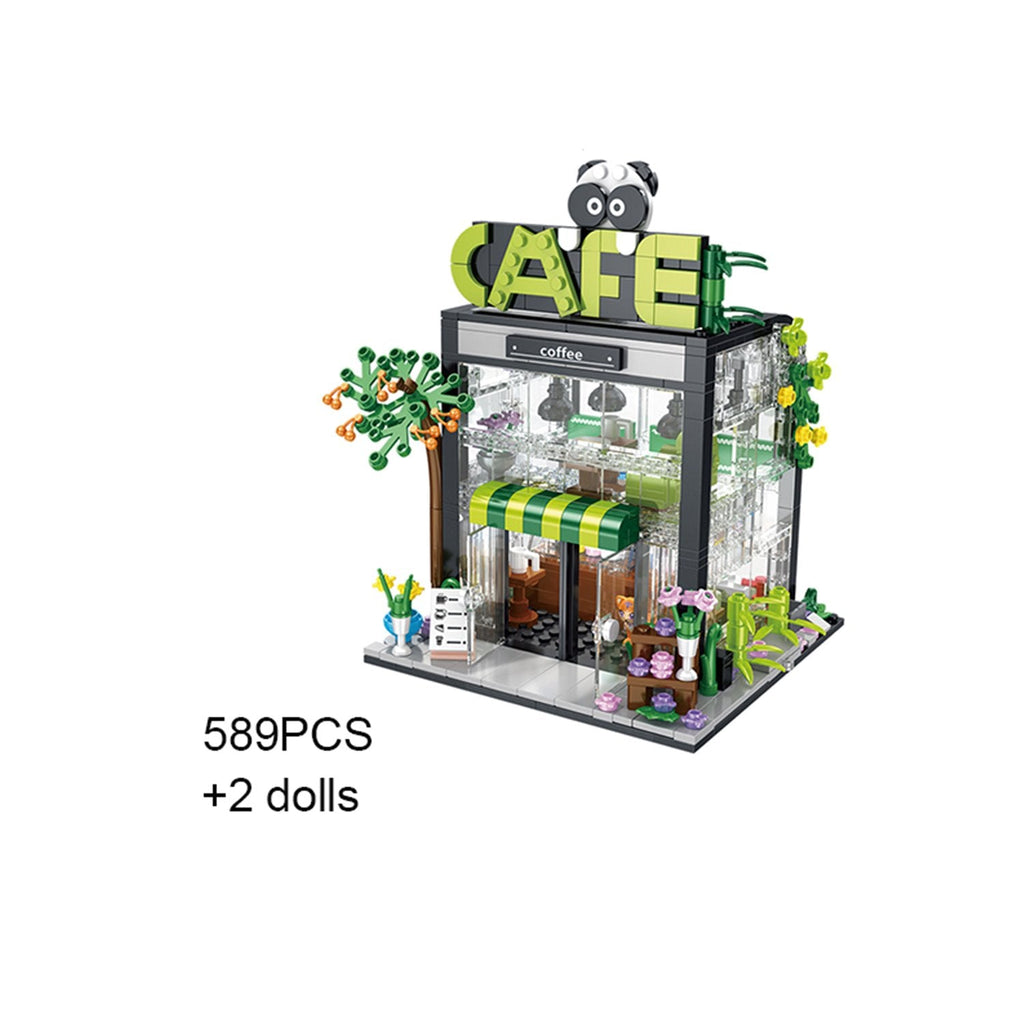 Light up Flower Cafe Shops Building Set Collection - Kawaiies - Adorable - Cute - Plushies - Plush - Kawaii