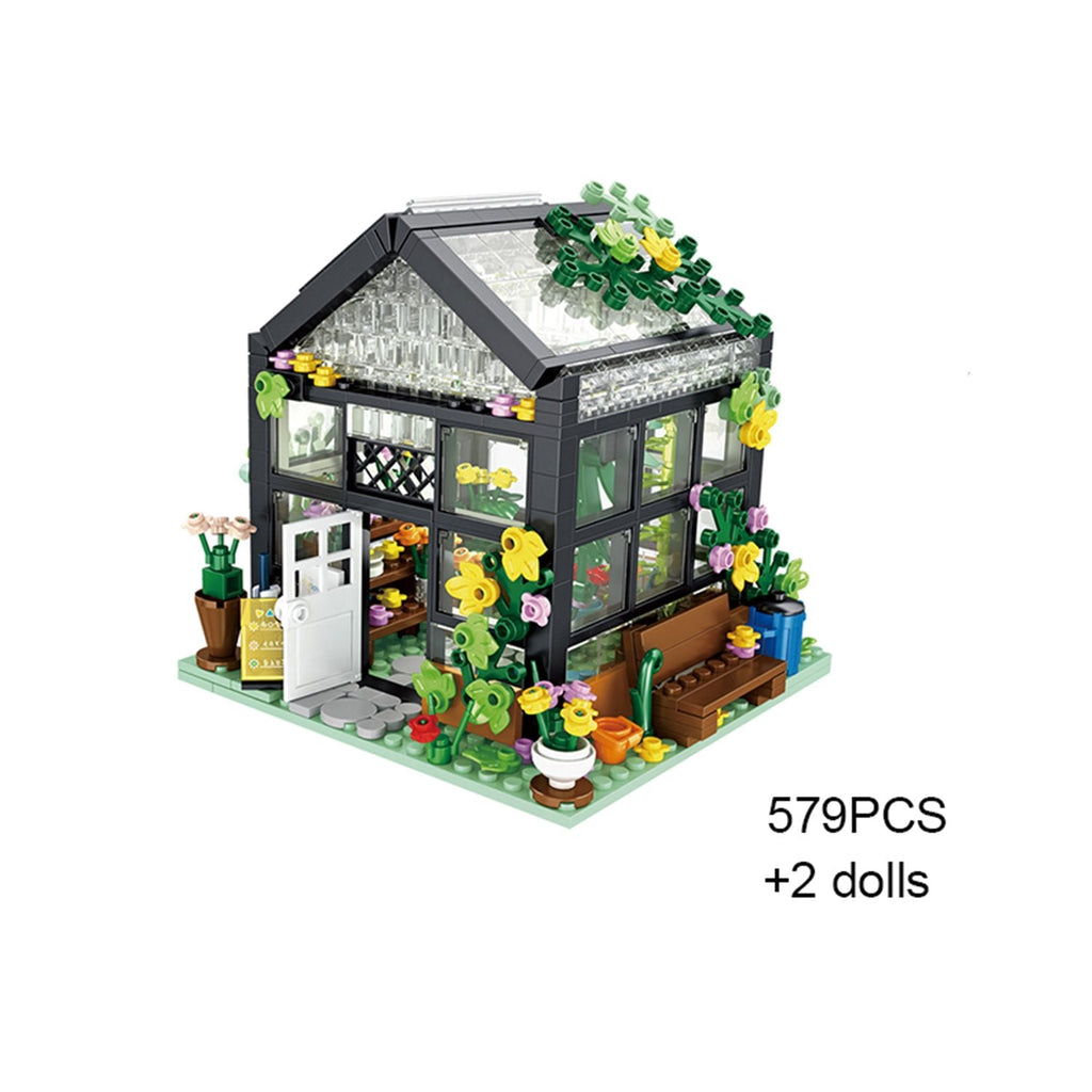 Light up Flower Cafe Shops Building Set Collection - Kawaiies - Adorable - Cute - Plushies - Plush - Kawaii