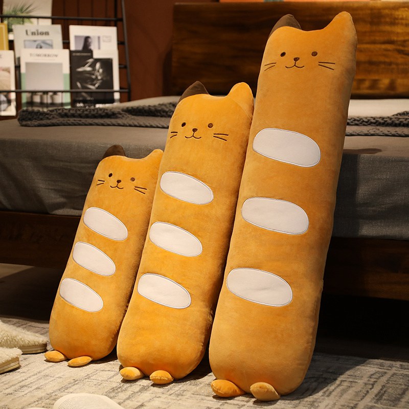 Long Baguette Cute Cat Bread Plushie - Kawaiies - Adorable - Cute - Plushies - Plush - Kawaii